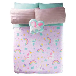 Cobertor Ligero Sweet Unicorn Matrimonial 55039 Vianney