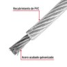 Cable Acero Recubierto 3/32 7x19 Hilos 75 Mt 44226 Fiero