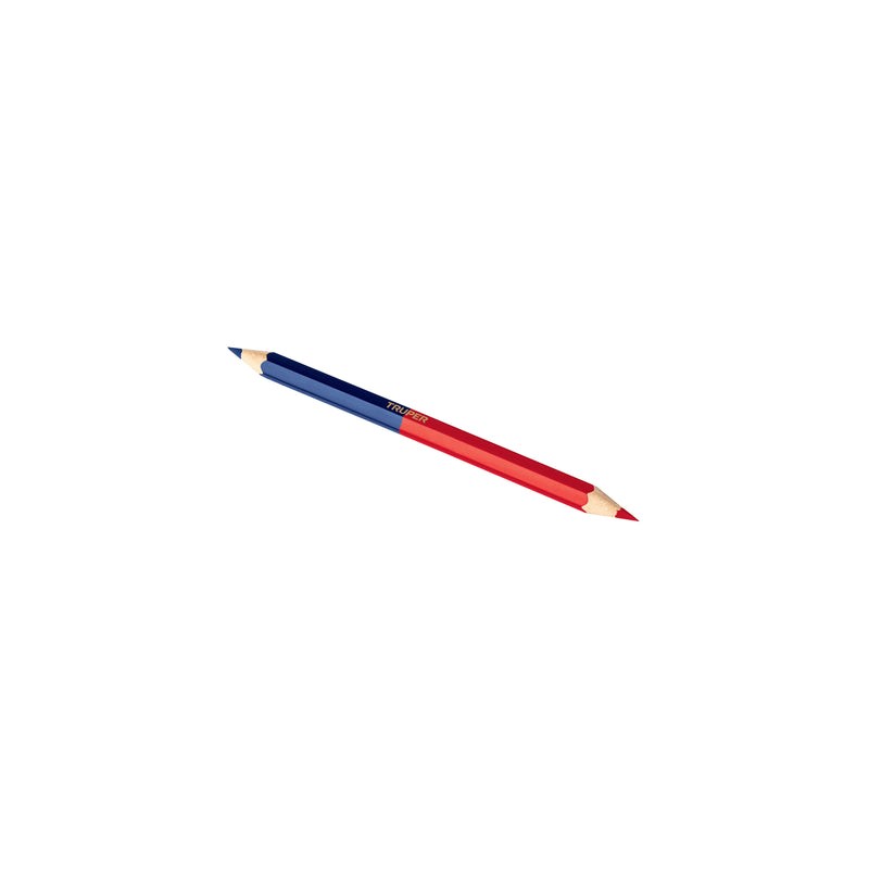 Lápiz Bicolor Grueso para Carpintero 18cm 101685 Truper