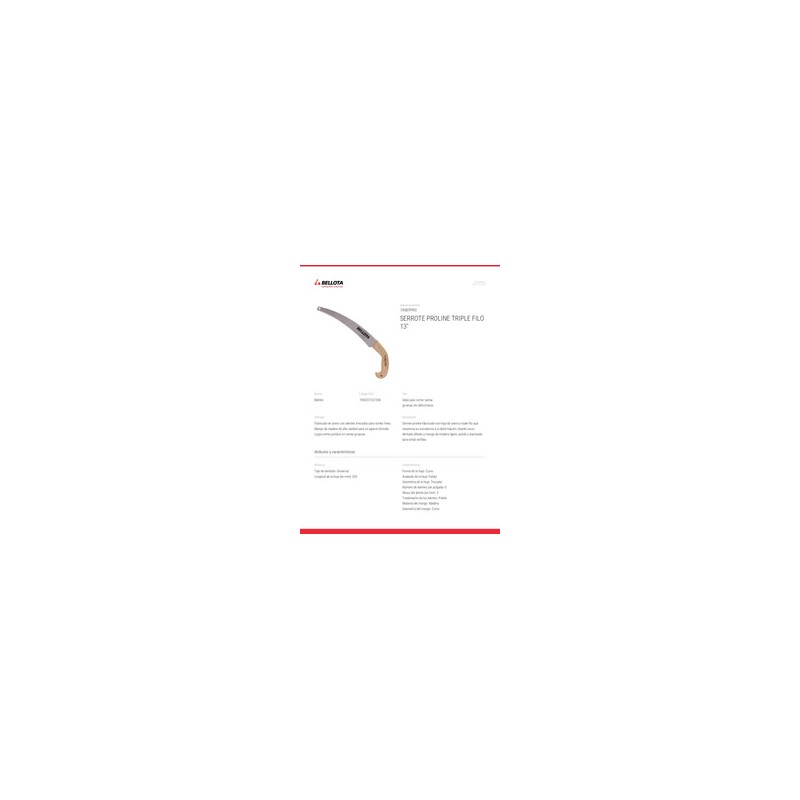 Serrote de Poda Proline Triple Filo 74587pro Bellota