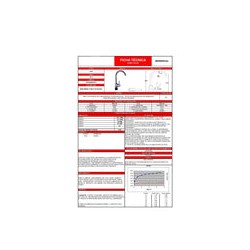 Monomando para Fregadero Acabado Cromo 4079 Dica