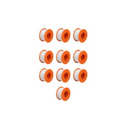 Cinta Sella Roscas 10 Piezas 1 X 13 M de Largo 12514 Truper