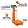 Báscula Digital Bas-pla 100kg con Mástil 127v Naranja Truper