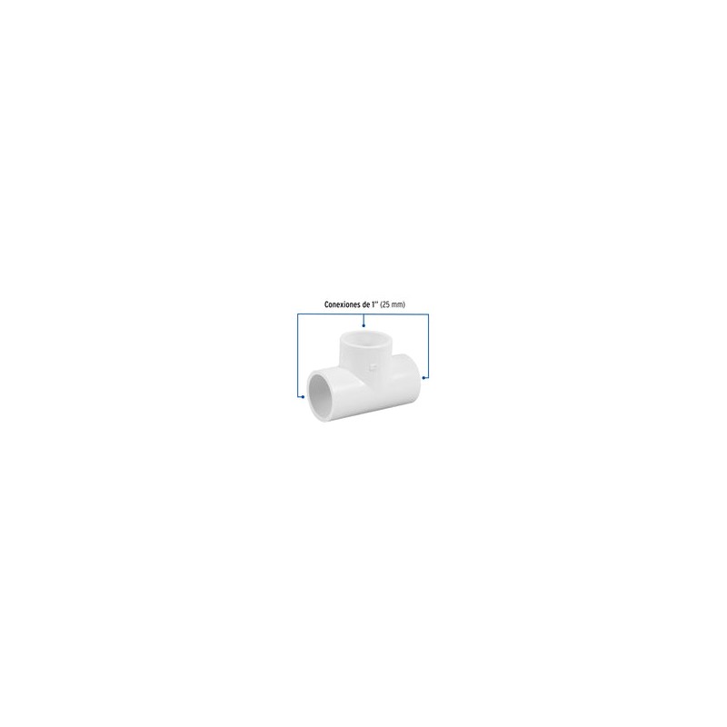 Tee Hidr. 1'' 10 Piezas 45422 Foset