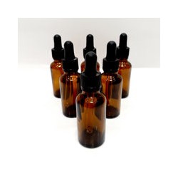 25 Botella Gotero Pipeta Ambar Vidrio 30 Ml Pavisa