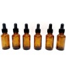 25 Botella Gotero Pipeta Ambar Vidrio 30 Ml Pavisa