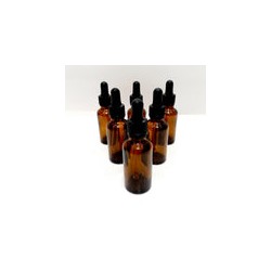 25 Botella Gotero Pipeta Ambar Vidrio 30 Ml Pavisa