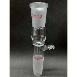 Adaptador de Vidrio 24/40 con Salida para Vacio Jf Lhabo