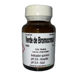 Verde de Bromocresol 5 G Fagalab Colorante