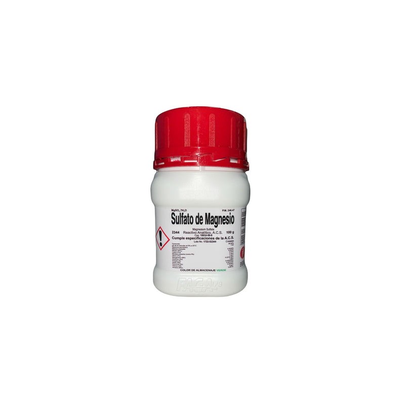 Sulfato de Magnesio R. A. de 100 G Fagalab