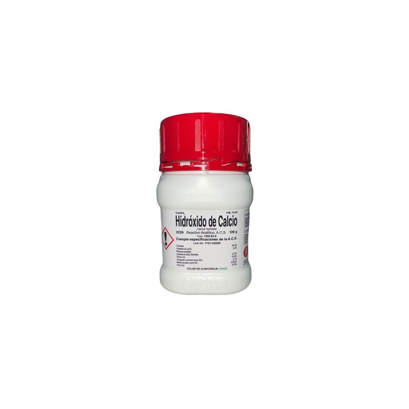 Hidroxido de Calcio R. A. de 100 G Fagalab